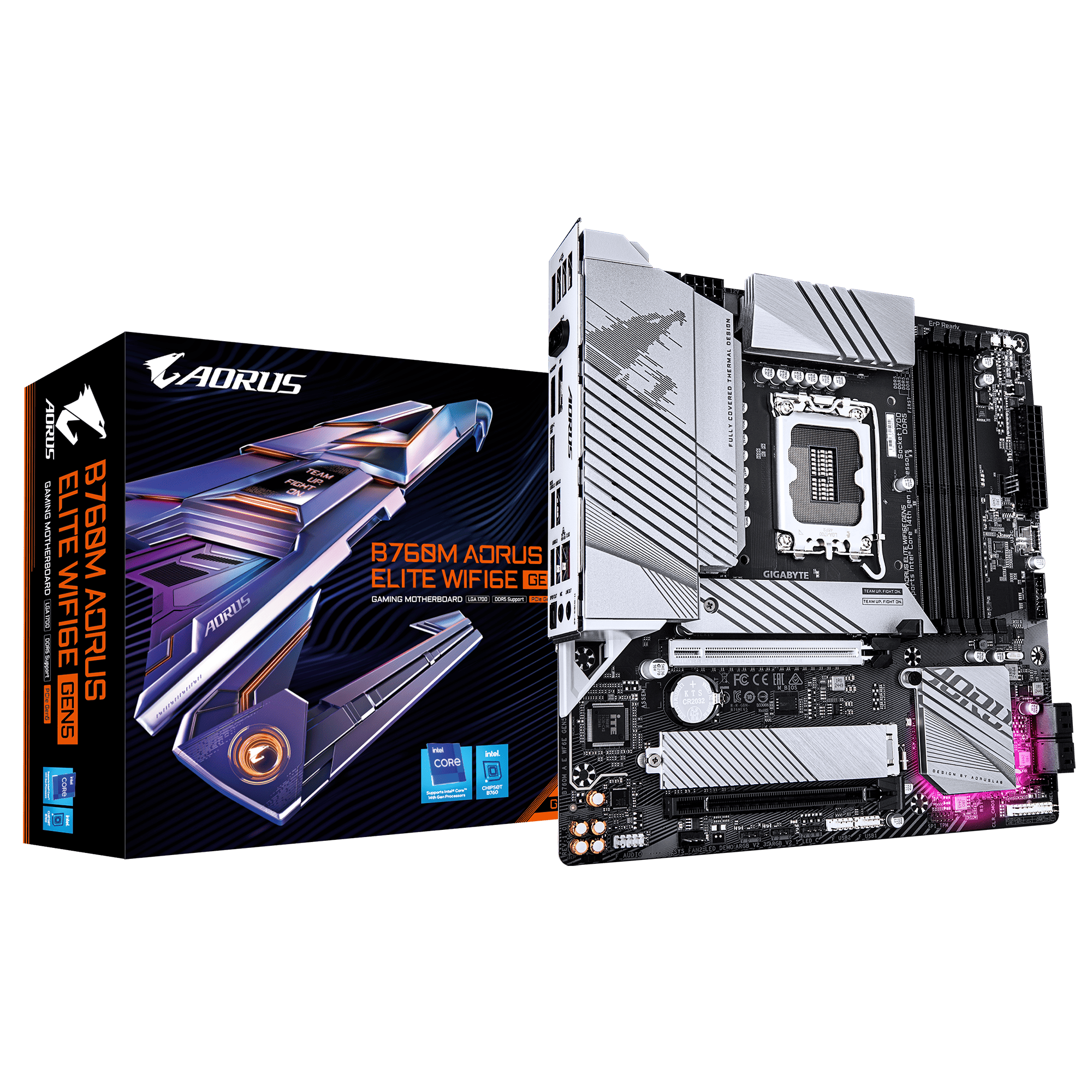 לוח Gigabyte B760M AORUS ELITE WIFI 6E GEN 5 mATX BT