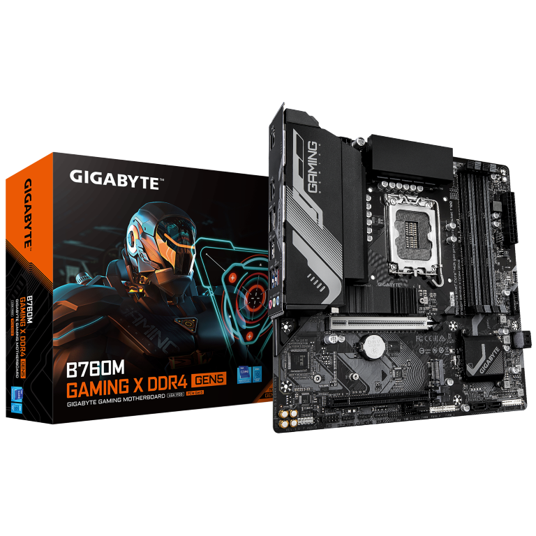 לוח Gigabyte B760M GAMING X DDR4 Gen 5 PCIE5.0 Micro-ATX LGA1700