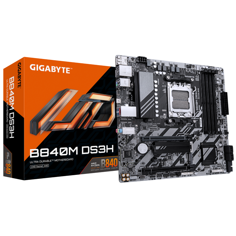 לוח אם Gigabyte B840M DS3H for AMD AM5 Cpu DDR5 HDMI