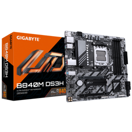 לוח אם Gigabyte B840M DS3H for AMD AM5 Cpu DDR5 HDMI