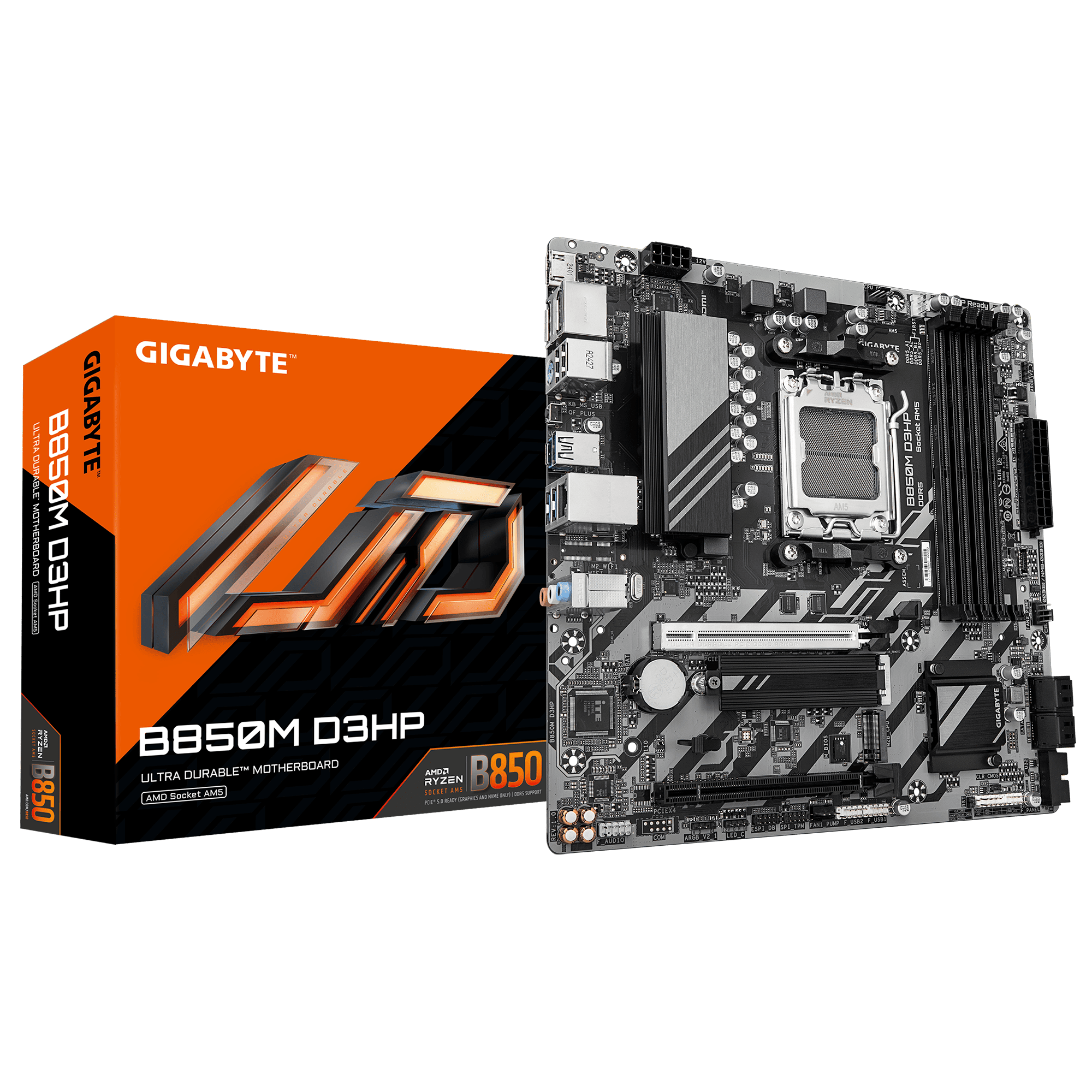 לוח אם GIGABYTE B850M D3HP MICRO-ATX DDR5 AM5 1GB LAN