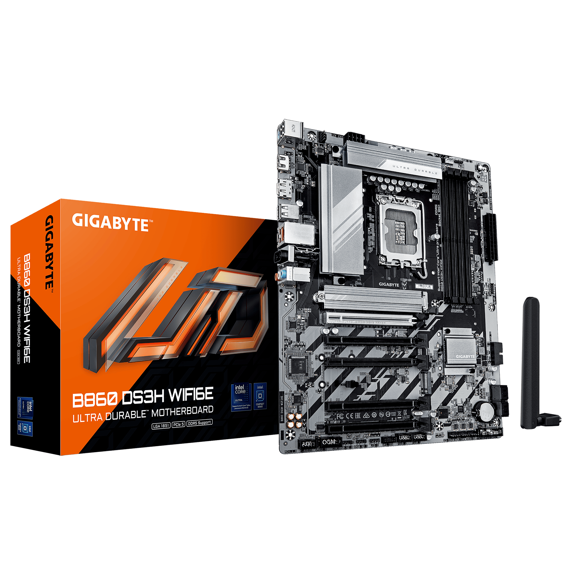 לוח למעבד דור 15 Gigabyte B860 DS3H WIFI6E ATX 2.5GB LAN