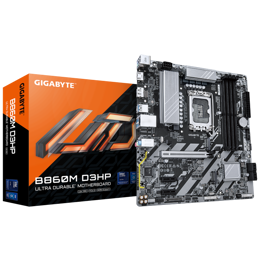 לוח לאינטל דור 15 Gigabyte B860M D3HP Micro-ATX DDR5
