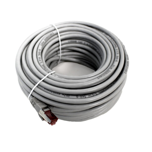 כבל רשת מגשר LUGGAR CAT7 20m Grey