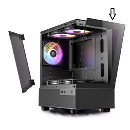 פנל קידמי למארז שחור ANTEC CX200M