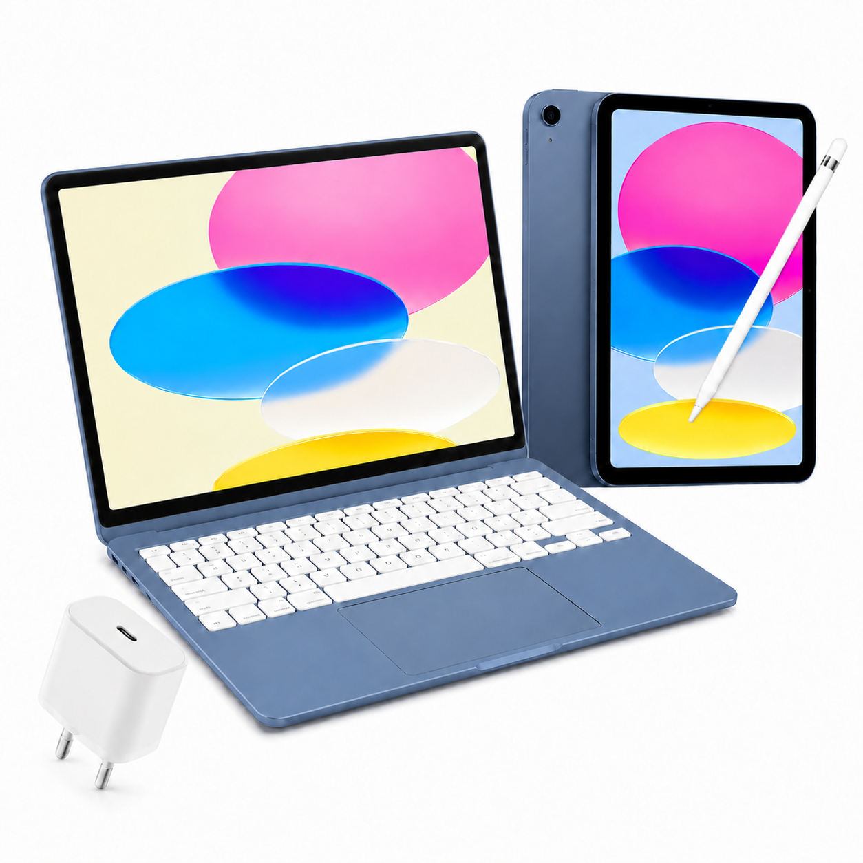 באנדל Apple MacBook Neo 13" + iPad 11" + Apple Pencil - צבע כחול - יבואן רשמי