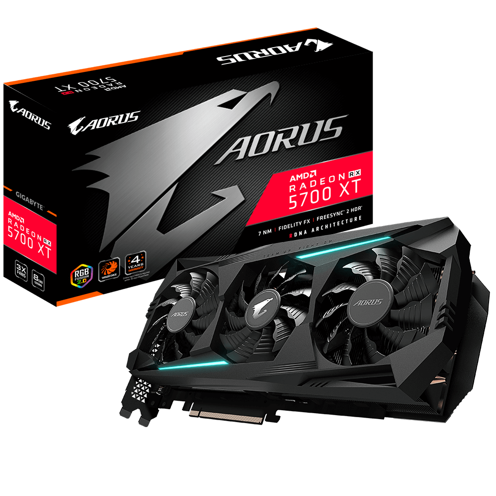 כרטיס מסך GIGABYTE AORUS RX 5700 XT GDDR6 8GB