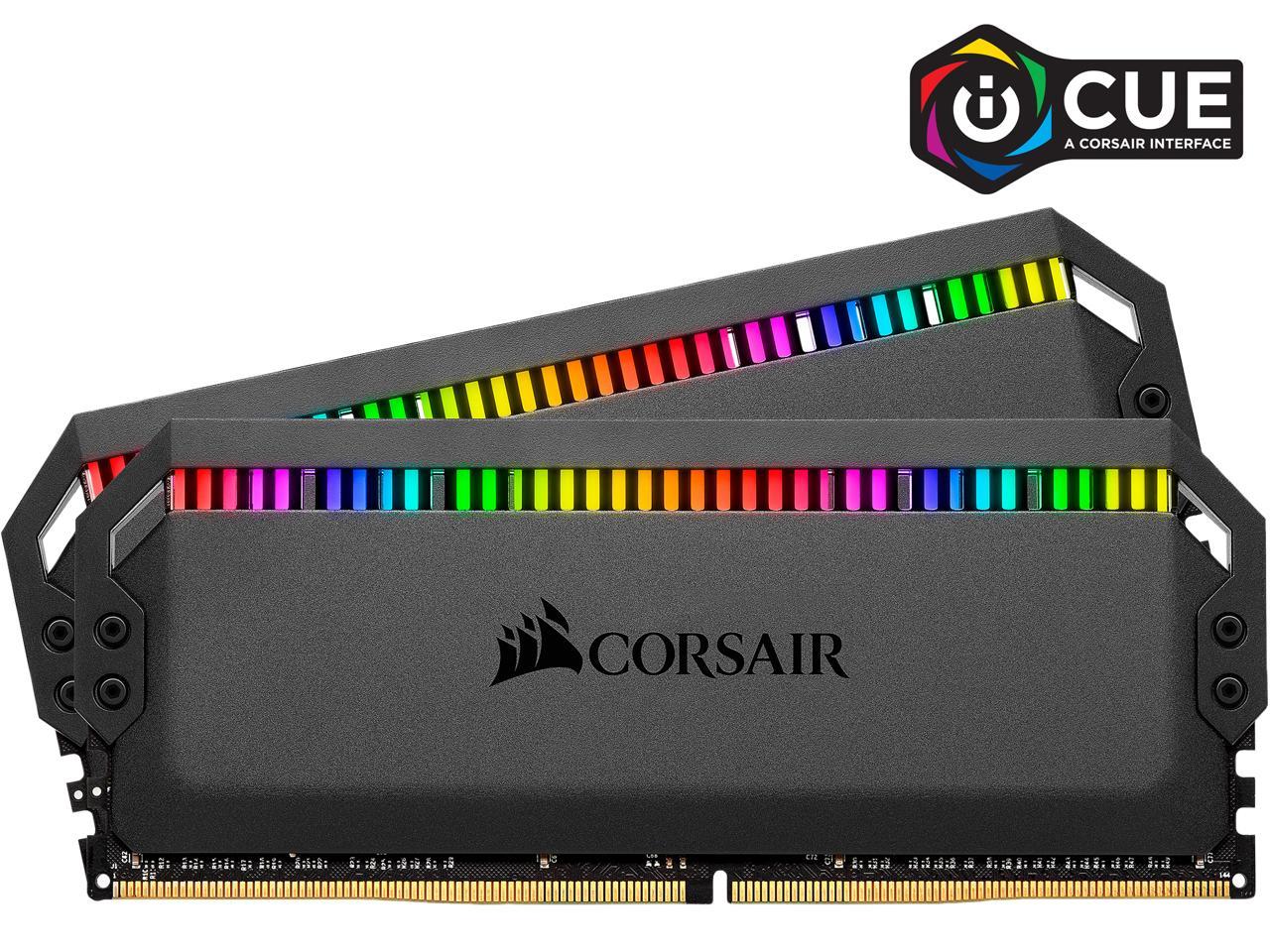 ז.לנייח Corsair DDR4 64GB 2X32 Dominator Platinum RGB 3600MHZ