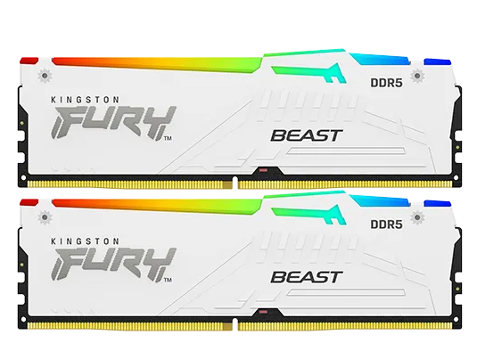 Kingston Fury Beast White RGB Expo 64GB 2X32 6000MHZ DDR5 CL30