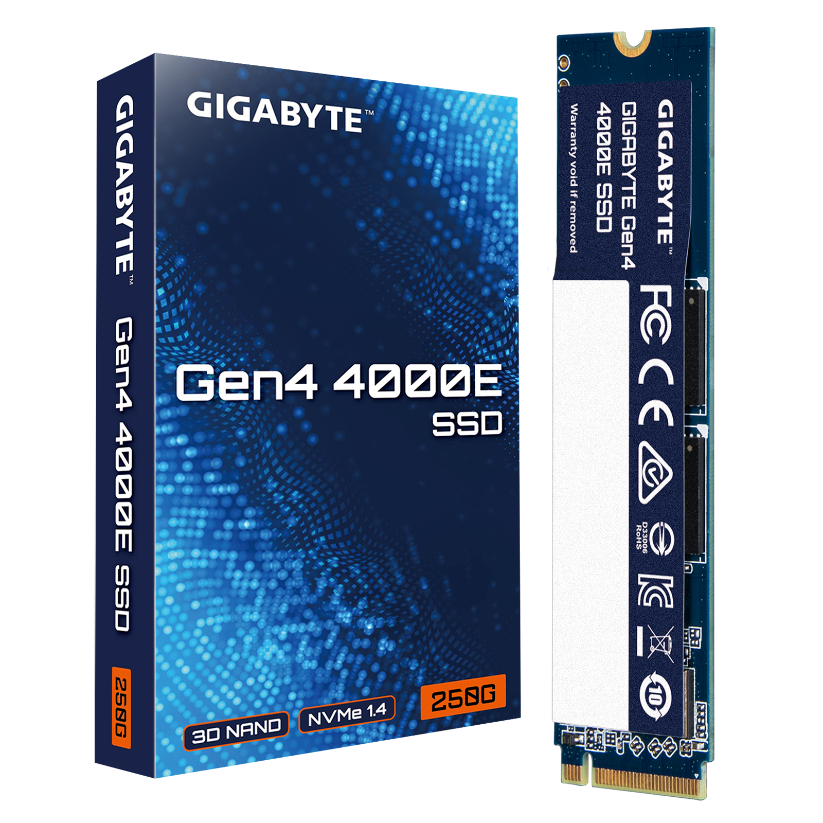 דיסק פנימי Gigabyte 4000E 250GB Gen4 SSD NVME 2280