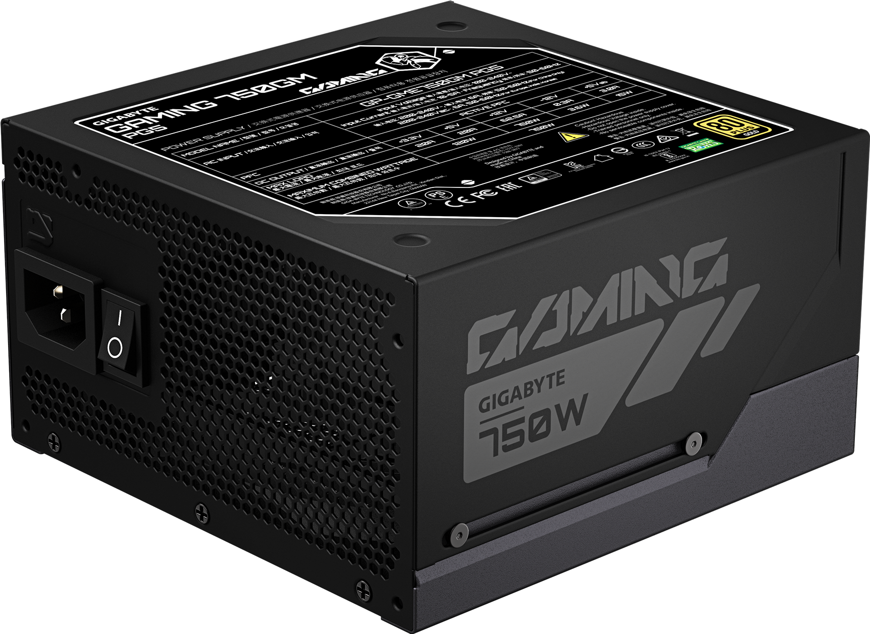 ספק כוח GIGABYTE GME750GM PG5 750W Gold Fully Modular