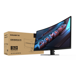 מסך קעור Gigabyte GS32QCA SS VA 1ms 2K QHD 180Hz FreeSync Tilt
