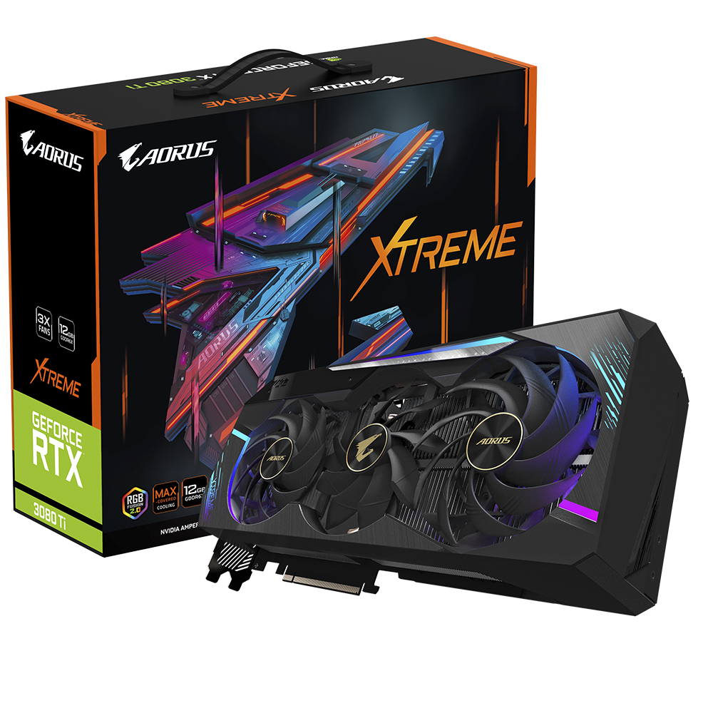 כ.מסך AORUS Geforce RTX 3080 Ti XTREME 12G PCIE4.0 LHR