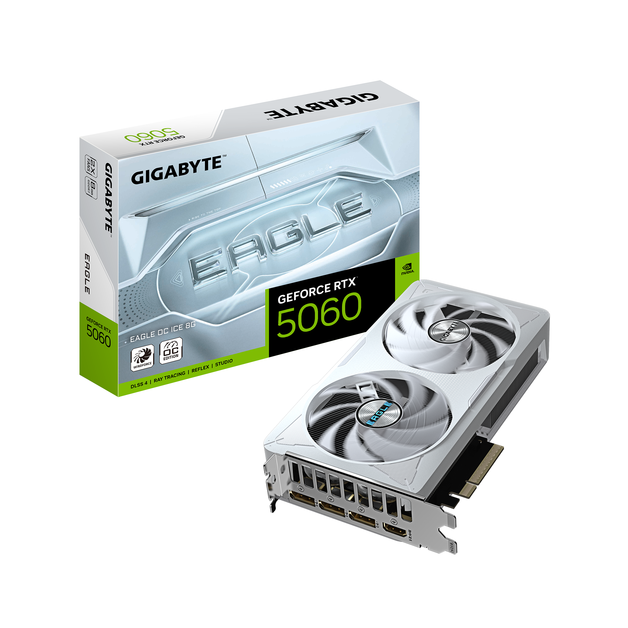 כרטיס מסך Gigabyte GeForce RTX 5060 EAGLE ICE 8GB
