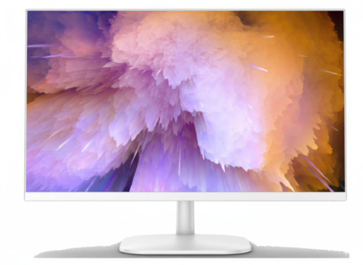 מסך לבן Solid F2412YW 23.8 FHD 5ms VA Spekers 120hz VGA HDMI