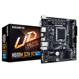 לוח למעבדי אינטל Gigabyte H610M S2H V2 Micro-ATX DDR5