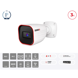 מצלמת צינור Provision I2-33K0AP AHD 2.8mm Lens 20m IR IP67