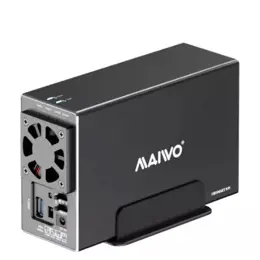מארז חיצוני  ל-2 דיסקים MAIVO HDD 3.5 DUAL BAY USB3.2 RAID
