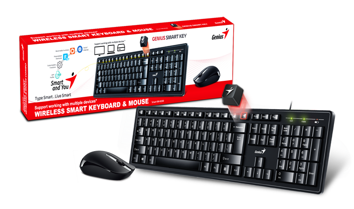 סט אלחוטי GENIUS SMART KM-8200