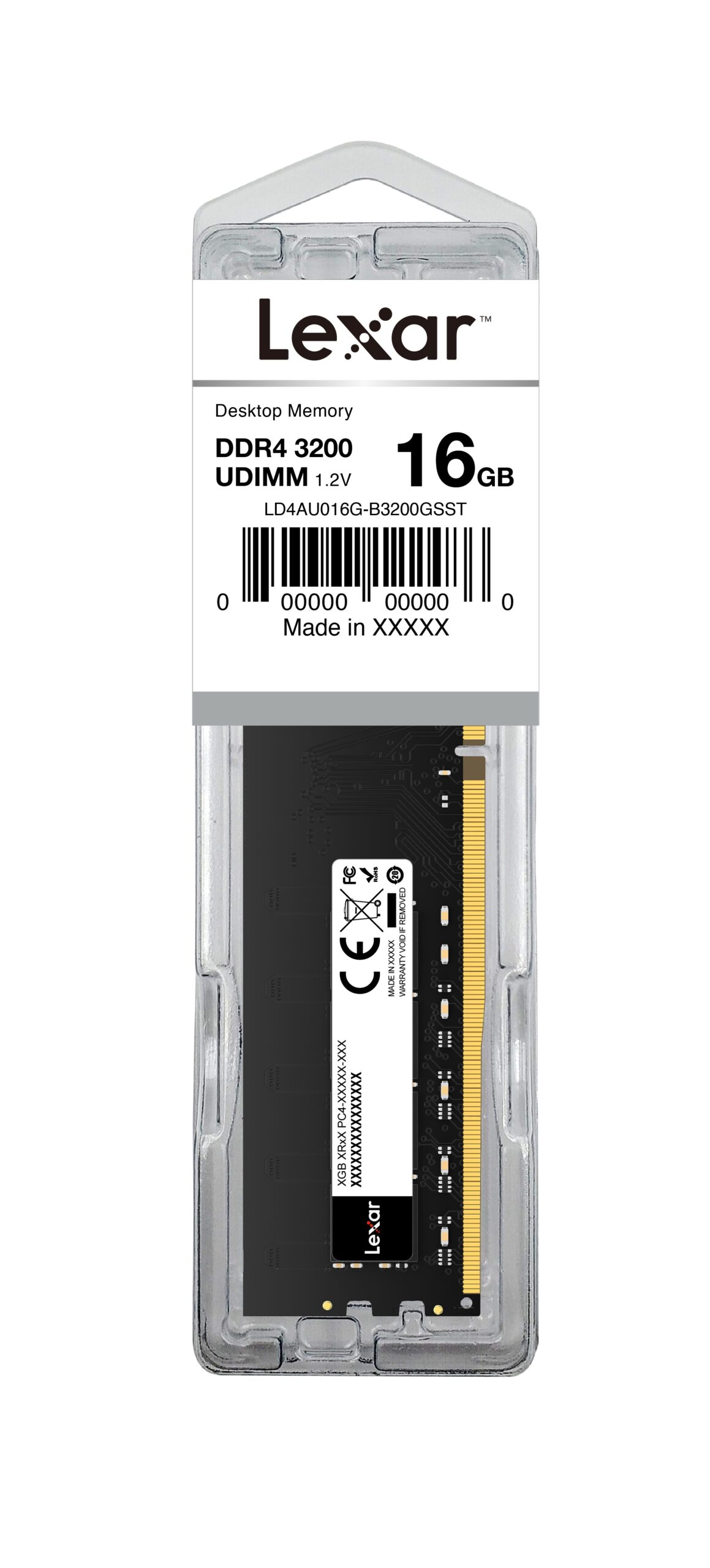 זיכרון לנייח LEXAR 16GB DDR4 3200 UDIMM C22 1.2V