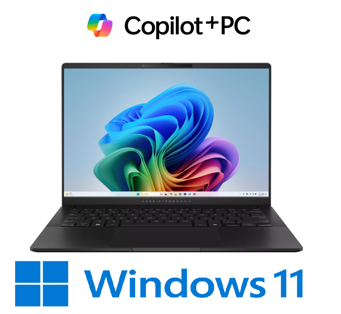 נייד ASUS VivoBook S 14 Ryzen AI 7 350 24GB 1TB MVME Win11H 3K