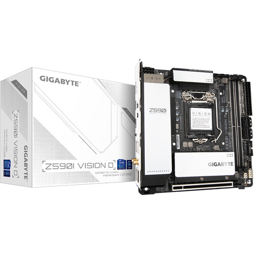 לוח אם אינטל דור 11/10 GIGABYTE Z590I VISION D Mini-ITX