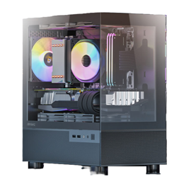 מארז שחור Antec CX200M RGB ELITE M-ATX 5X120mm RGB FANS