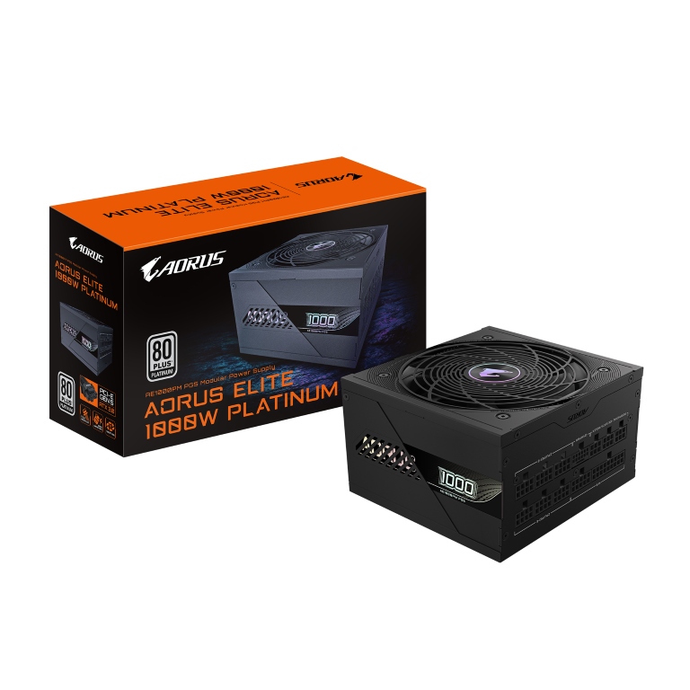 ספק כוח AORUS ELITE P1000W 80 Plus Platinum Modular PCIe 5.0