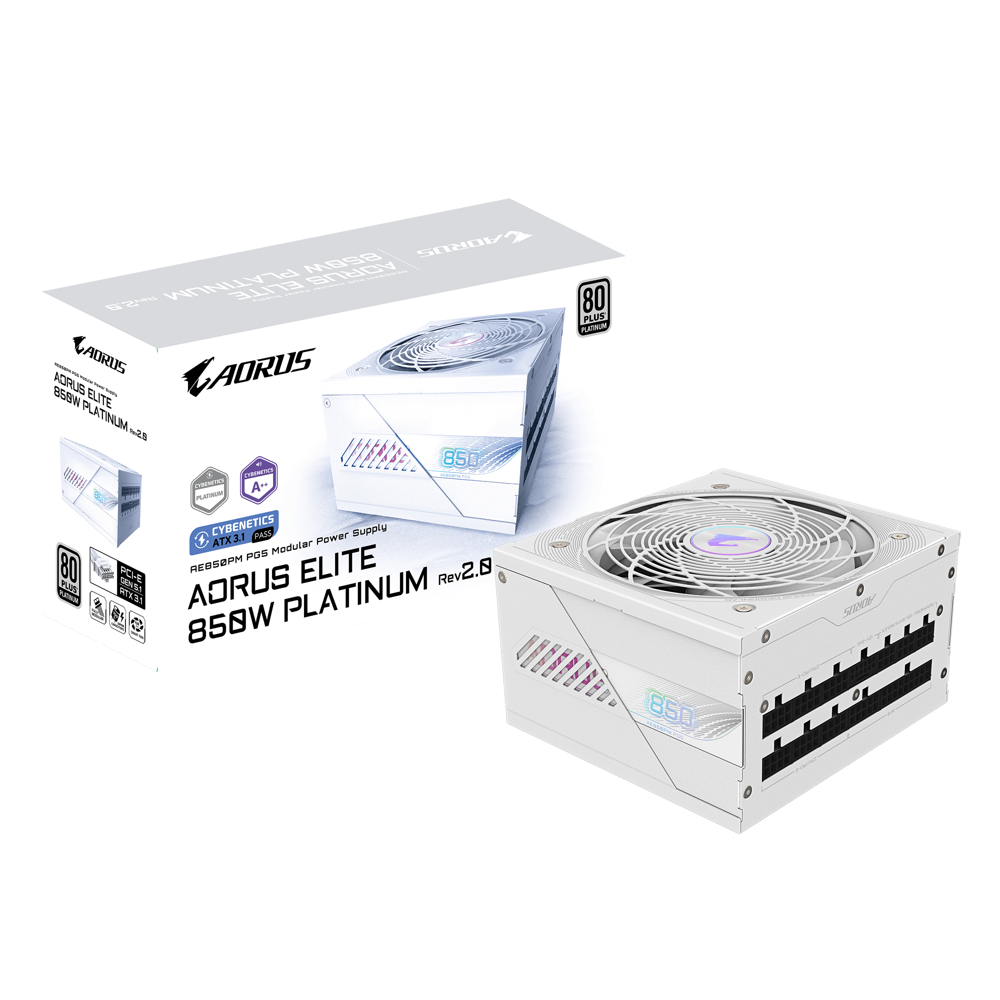 ספק כוח Gigabyte Aorus ELITE P850W 80Plus Platinum PCIE5.1 ICE