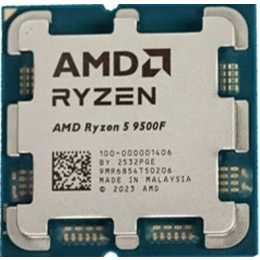 מעבד AMD Ryzen5 9500F AM5 6 Cores 12 Threads 5Ghz no Gpu no Fan