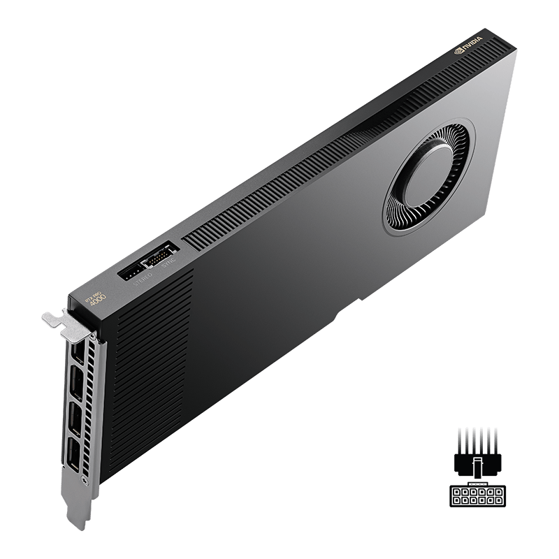 כ. מסך PNY NVIDIA RTX PRO 4000 Blackwell GPU 24GB 8960 Cuda Cores