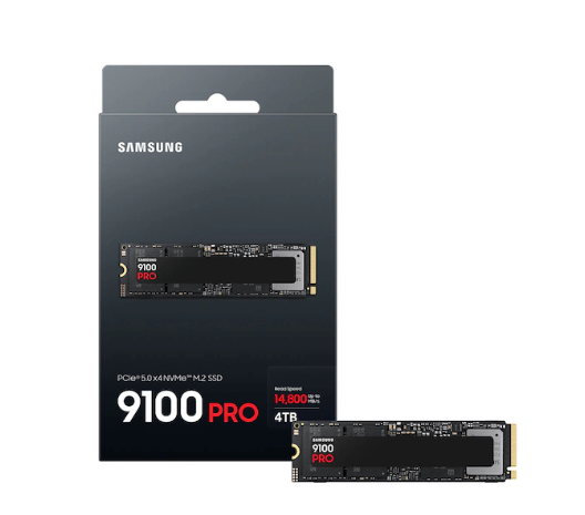 דיסק פנימי Samsung 9100 PRO 4TB Gen5 M.2 NVME 2.0 14800/13400 RW