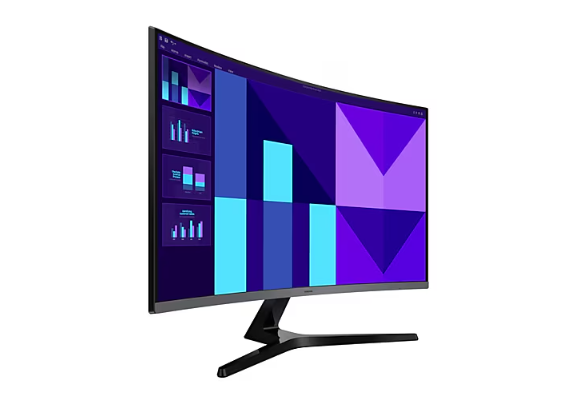 מסך קעור Samsung 32 S3 Essential Monitor FHD 100Hz 4Ms VA Black