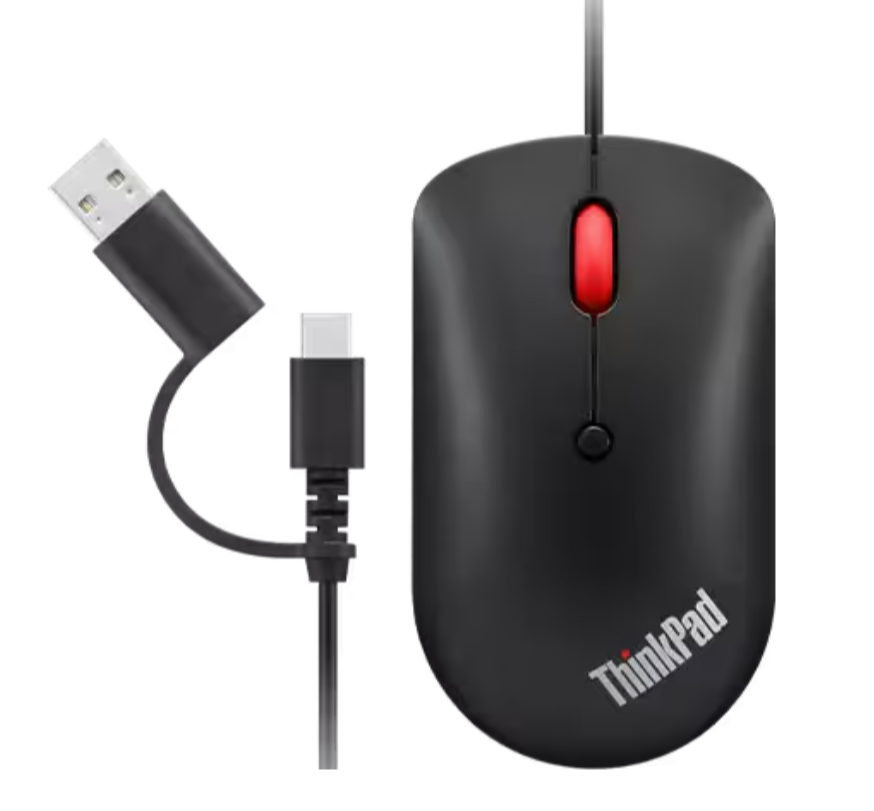 עכבר חוטי Lenovo ThinkPad USB-C Wired compact Mouse