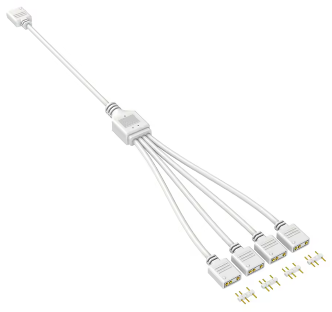 מפצל לבן 1-ל4 ARGB