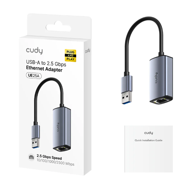 כרטיס רשת CUDY USB-A to 2.5G LAN