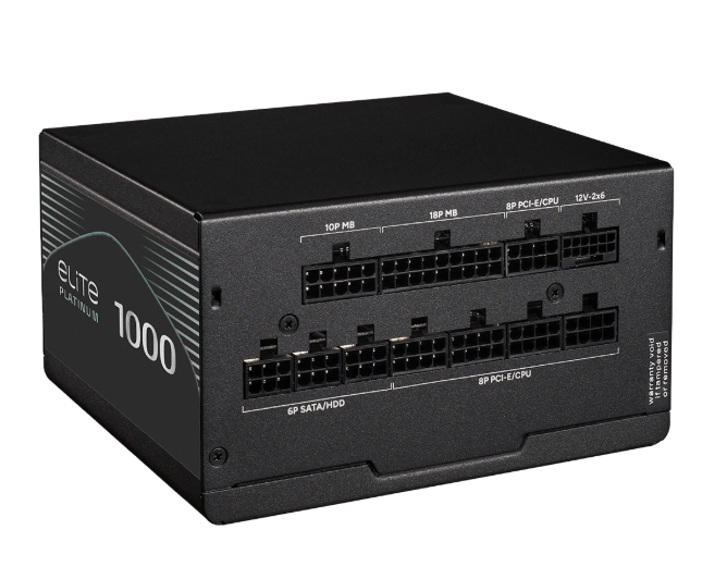 ספק כוח מודולרי Cooler Master Elite 80 Plus Platinum 1000W ATX 3.