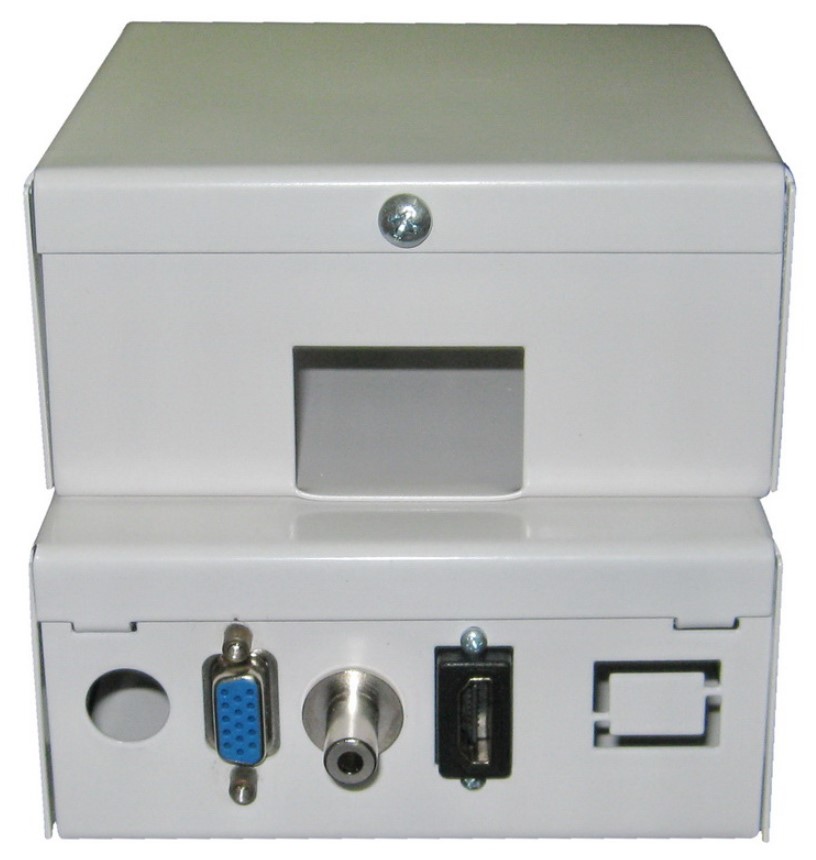 קופסת חיבורים מתכתית - VGA + PL + HDMI