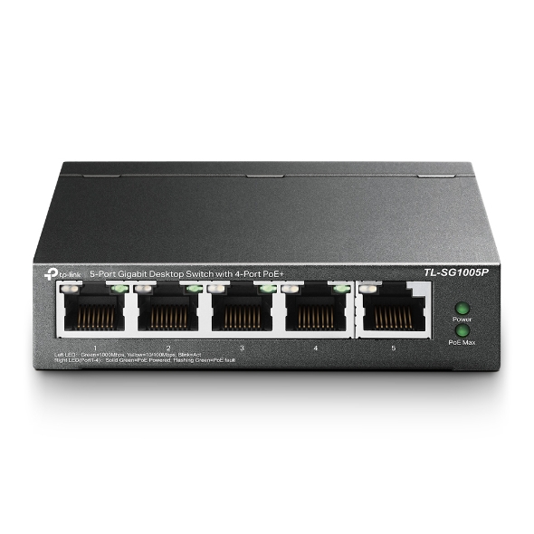 מתג TP-Link TL-SG1005P 5xGigabit 4xPoE Total 65W