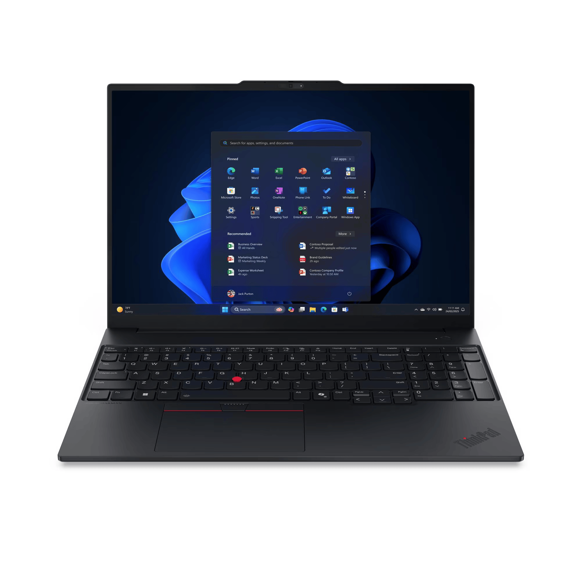 מחשב נייד Lenovo ThinkPad E16 Gen3 Ultra 5 225U 16GB 512GB DOS 3Y