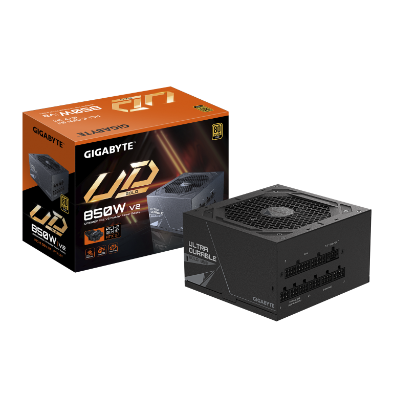 ספק כוח Gigabyte UD850GM PG5 V2 850W 80 Plus Gold Modular ATX3.1