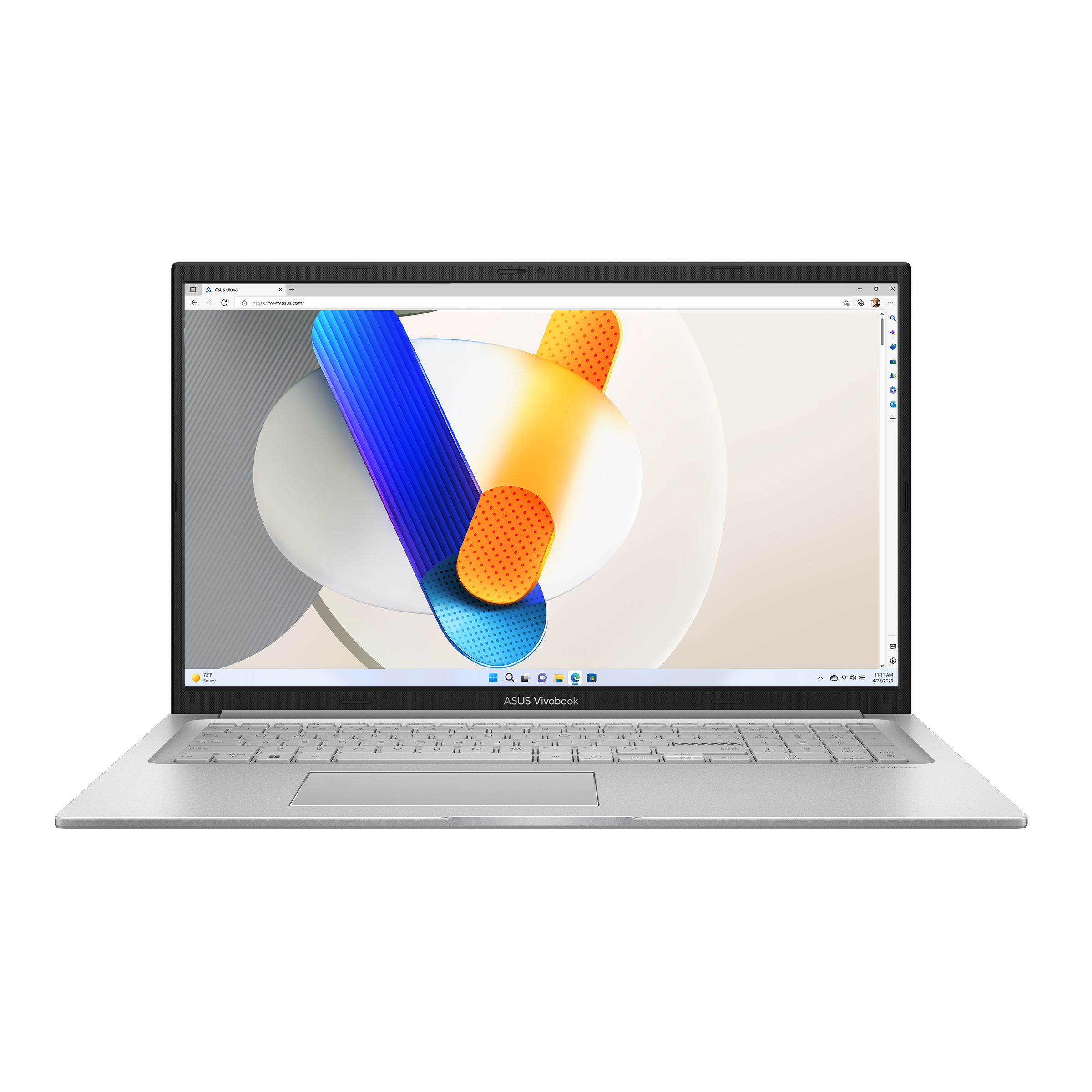נייד ASUS VivoBook Core 7 150U 16GB 1TB FHD 17.3 IPS DOS Silver