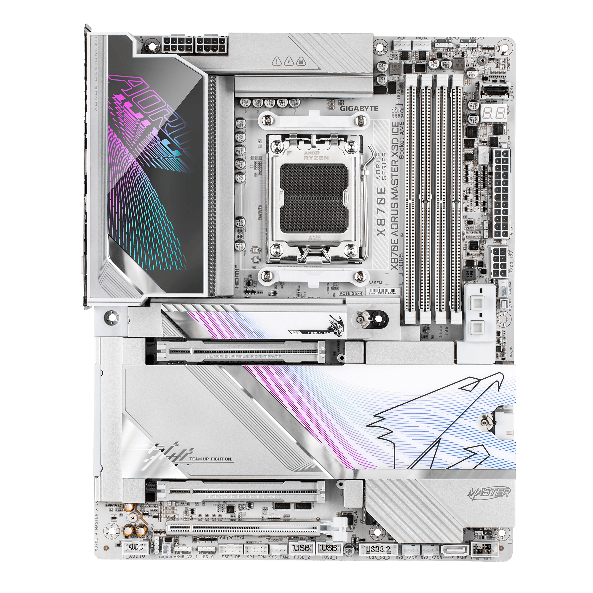 לוח אם GIGABYTE X870E AORUS MASTER X3D ICE WIFI7 ATX BT 10GBE