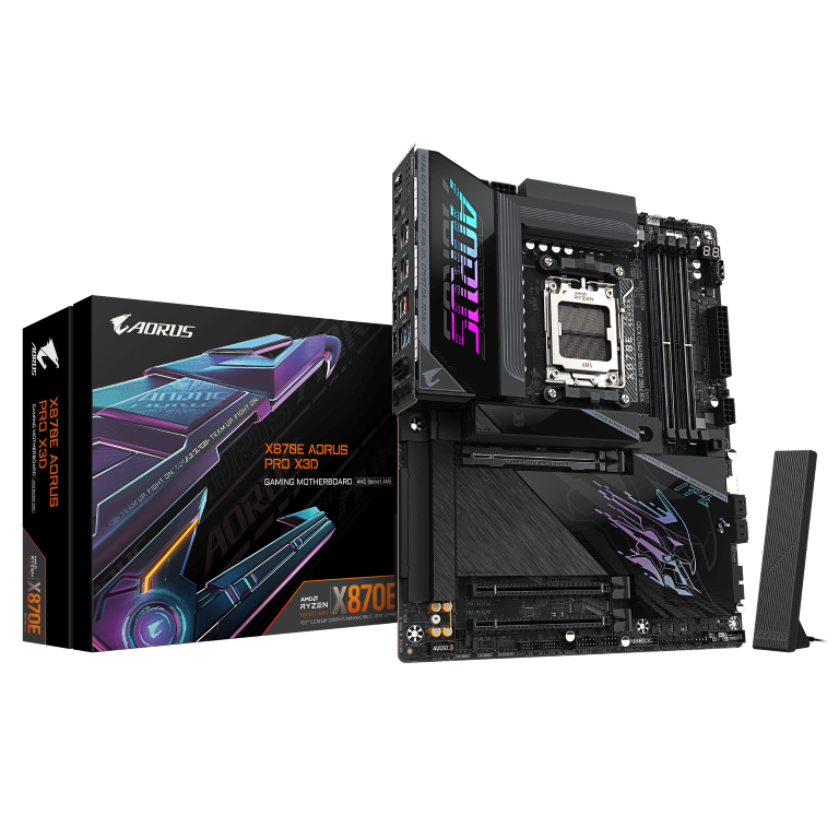 לוח אם Gigabyte X870E AORUS PRO X3D AMD AM5 ATX WIFI7 DDR5