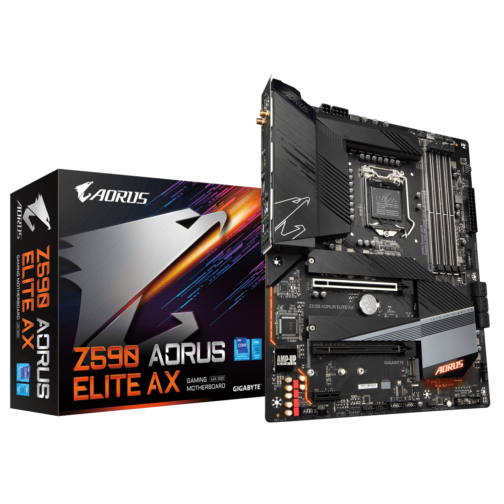 לוח אם דור 10/11 GIGABYTE Z590 AORUS ELITE AX LGA1200 rev1.0