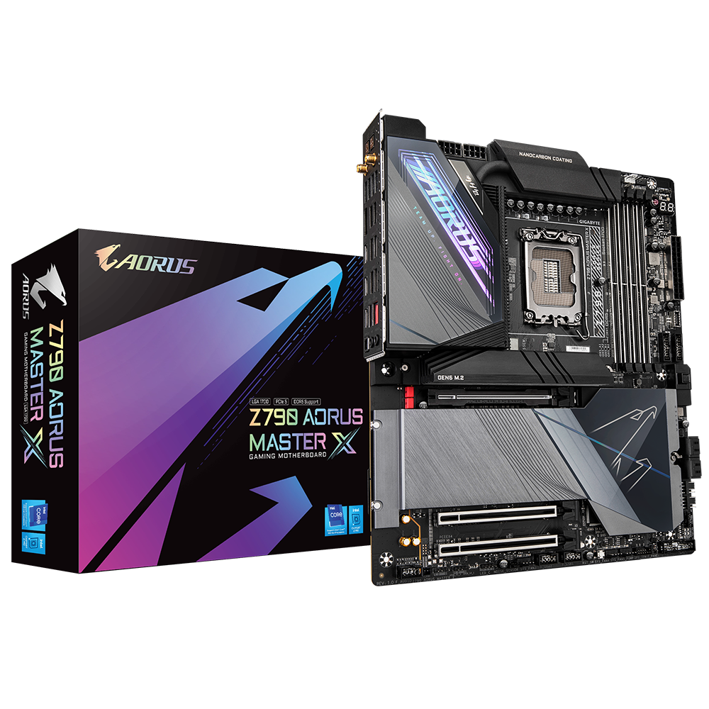 לוח לדור 12-14 Gigabyte Z790 AORUS MASTER X 10Gbe Lan WIFI7