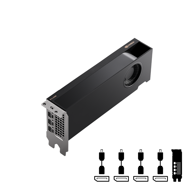 כרטיס מסך PNY Ampere RTX A2000 6GB GDDR6 PCIE4.0X16 4XmDP