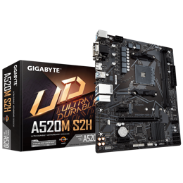 לוח אם למעבדי Gigabyte A520M S2H 1.3 VGA DVI HDMI AM4 AMD