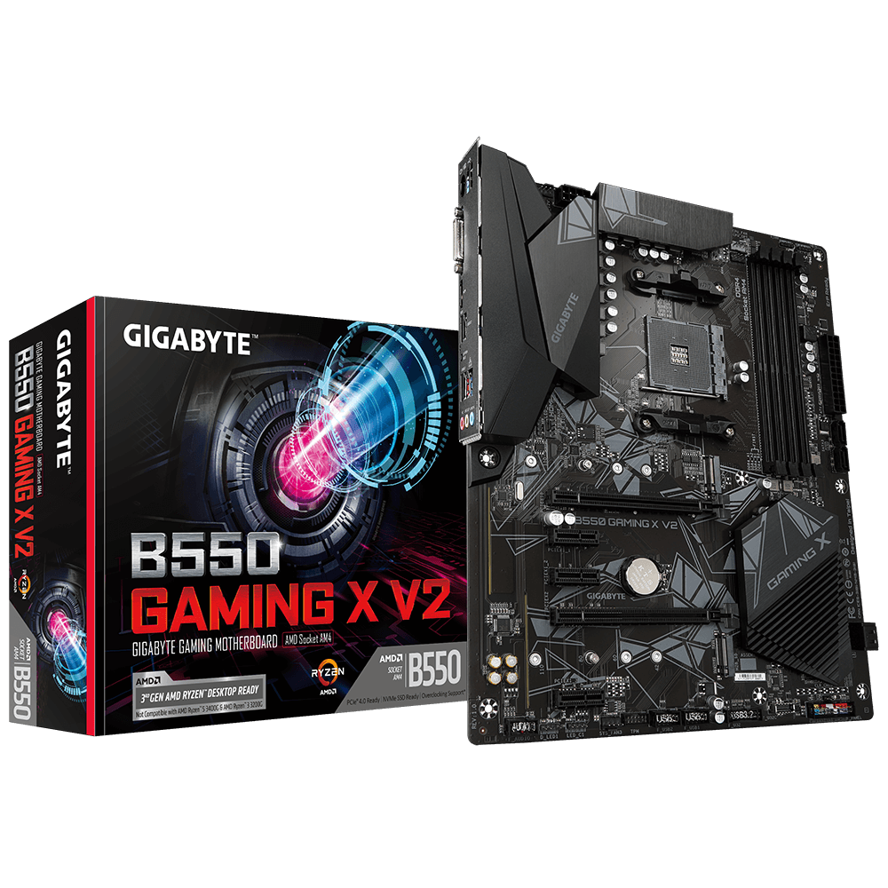 לוח אם Gigabyte B550 GAMING X V2 1.3 ATX DDR4 HDMI DVI AMD