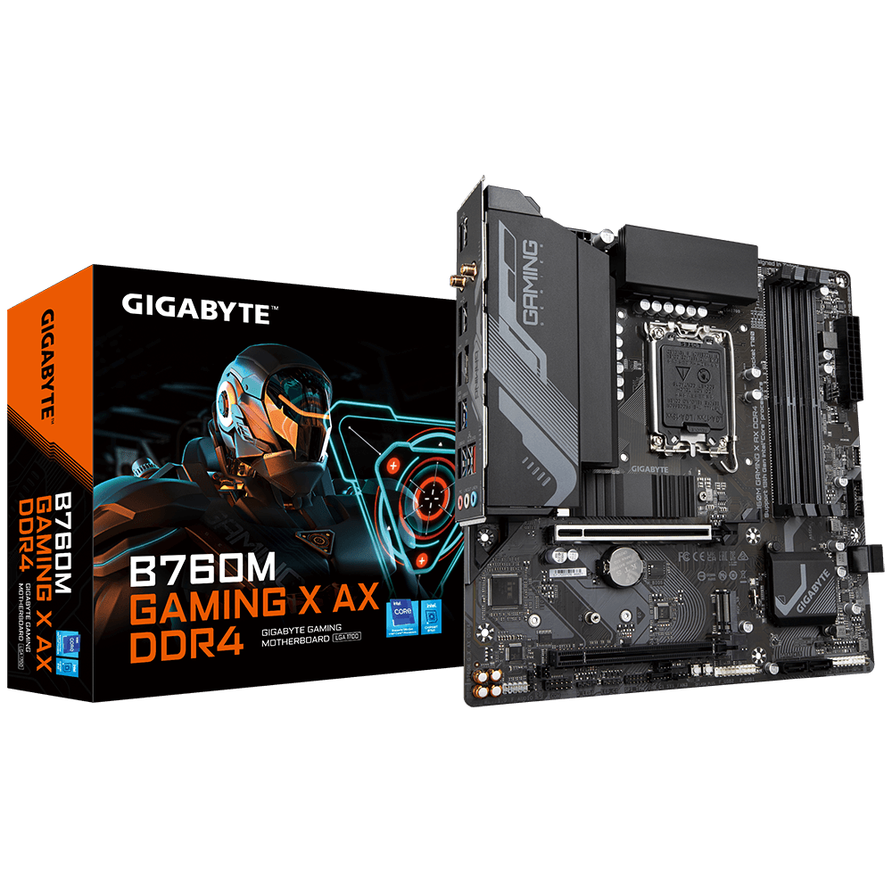 לוח Gigabyte B760M Gaming X AX DDR4 1.0 ATX WIFI6E BT LGA1700